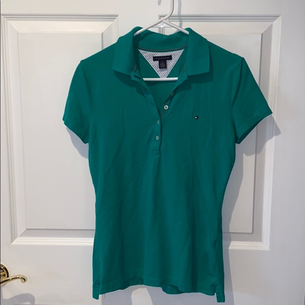 Tommy Hilfiger women’s teal polo
